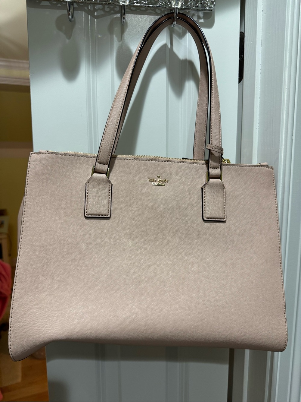 kate spade Pale Pink Saffiano Leather Tote